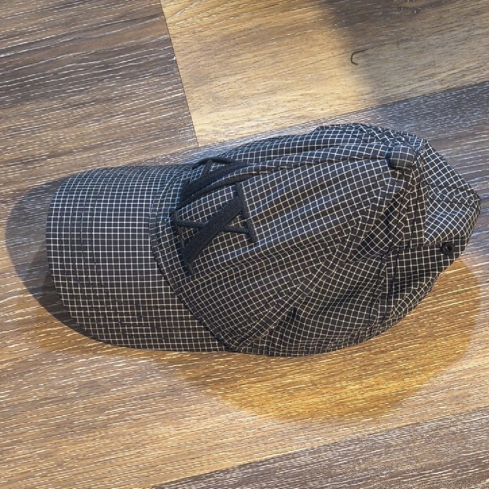 Armani Exchange Dark Grid Pattern Cap - image 6